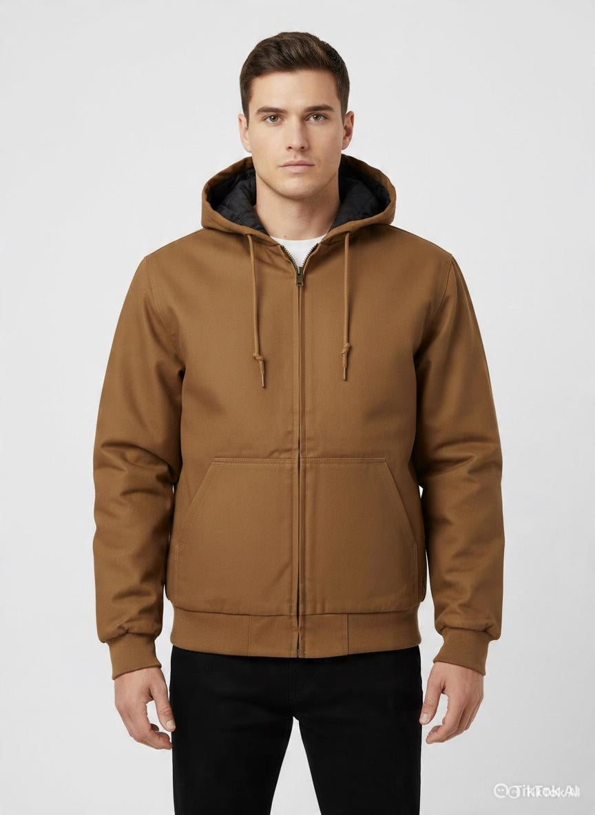 Men's Insulated Canvas Workwear Jacket