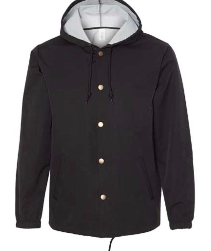 Men's Water-Resistant Hooded Windbreaker