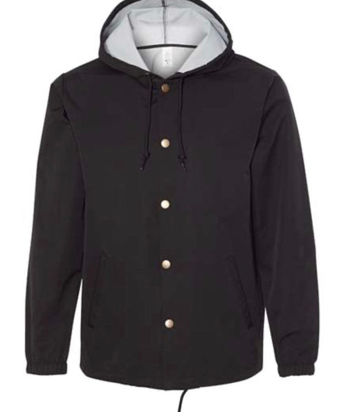 Men's Water-Resistant Hooded Windbreaker